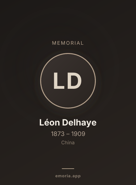Memorial portrait of Léon Delhaye