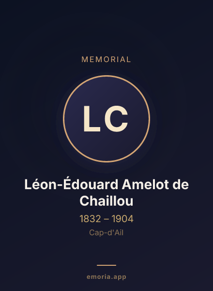 Memorial portrait of Léon-Édouard Amelot de Chaillou
