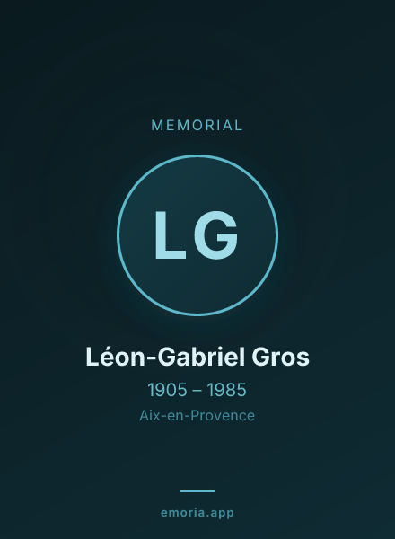 Memorial portrait of Léon-Gabriel Gros
