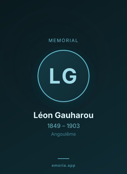 Memorial portrait of Léon Gauharou