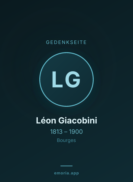 Gedenkportrait von Léon Giacobini