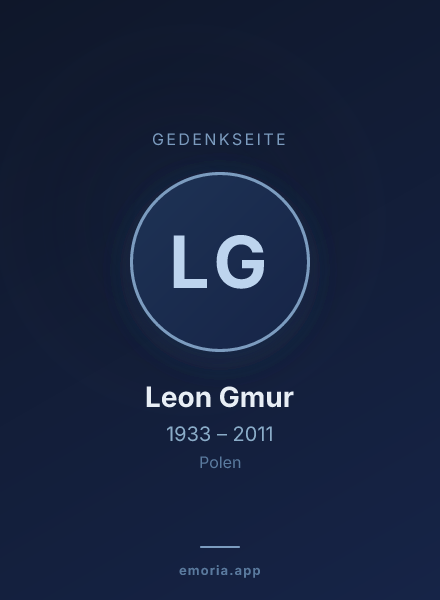Gedenkportrait von Leon Gmur