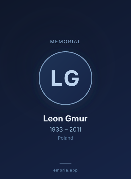 Memorial portrait of Leon Gmur