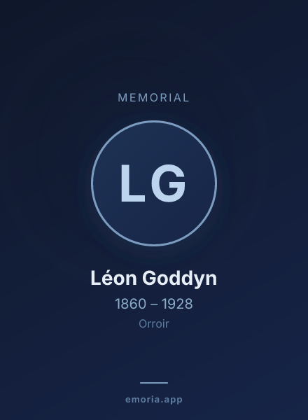 Memorial portrait of Léon Goddyn