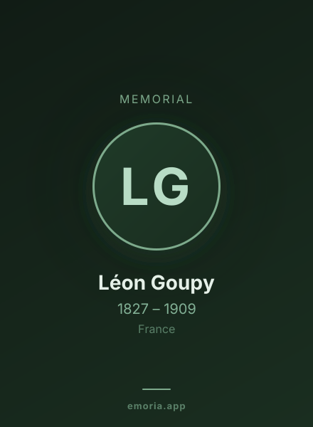 Memorial portrait of Léon Goupy