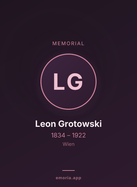 Memorial portrait of Leon Grotowski