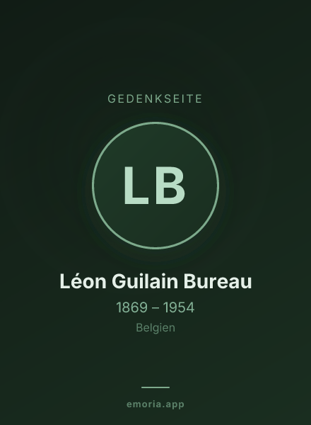 Gedenkportrait von Léon Guilain Bureau