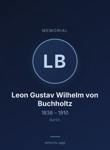 Memorial portrait of Leon Gustav Wilhelm von Buchholtz