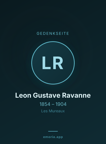 Gedenkportrait von Leon Gustave Ravanne