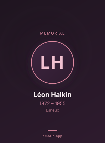 Memorial portrait of Léon Halkin