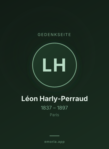 Gedenkportrait von Léon Harly-Perraud