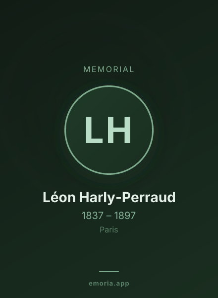 Memorial portrait of Léon Harly-Perraud