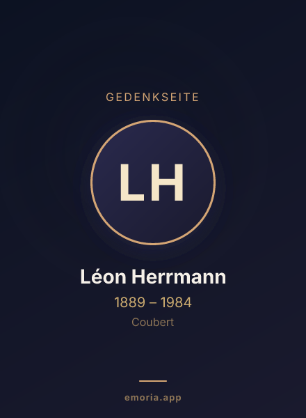 Gedenkportrait von Léon Herrmann