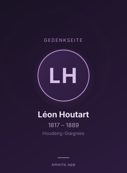 Gedenkportrait von Léon Houtart