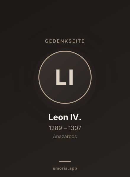 Gedenkportrait von Leon IV.