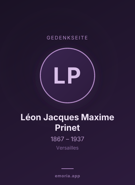 Gedenkportrait von Léon Jacques Maxime Prinet