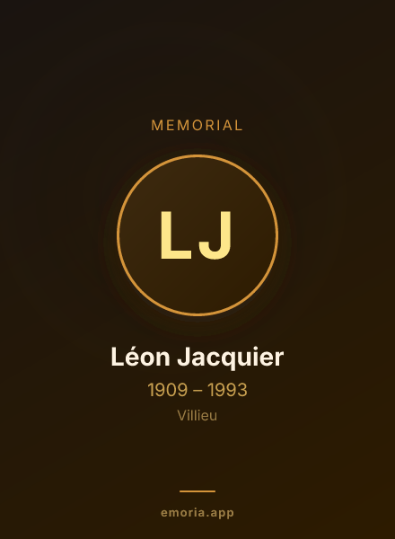 Memorial portrait of Léon Jacquier
