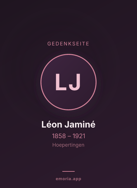 Gedenkportrait von Léon Jaminé