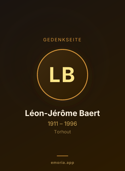 Gedenkportrait von Léon-Jérôme Baert