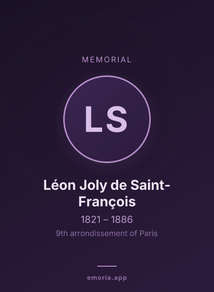 Memorial portrait of Léon Joly de Saint-François