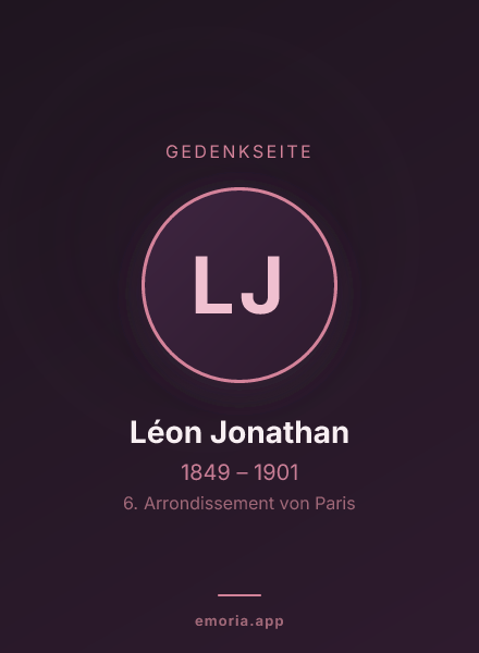 Gedenkportrait von Léon Jonathan