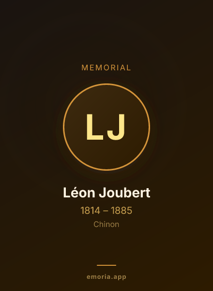 Memorial portrait of Léon Joubert
