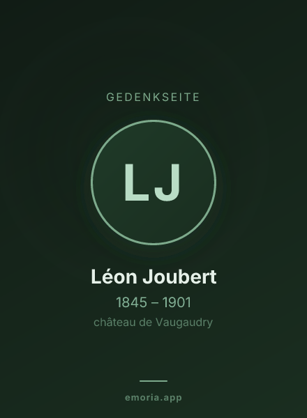 Gedenkportrait von Léon Joubert