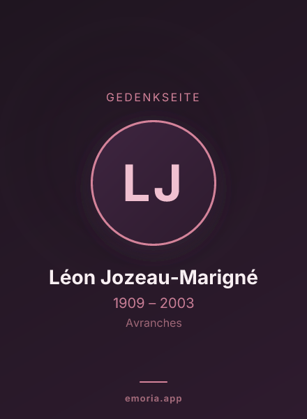 Gedenkportrait von Léon Jozeau-Marigné