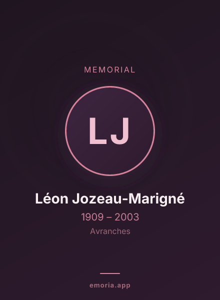 Memorial portrait of Léon Jozeau-Marigné