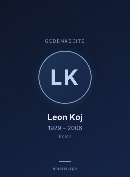Gedenkportrait von Leon Koj