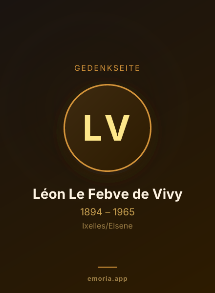 Gedenkportrait von Léon Le Febve de Vivy