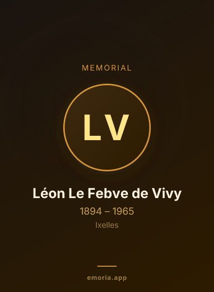 Memorial portrait of Léon Le Febve de Vivy