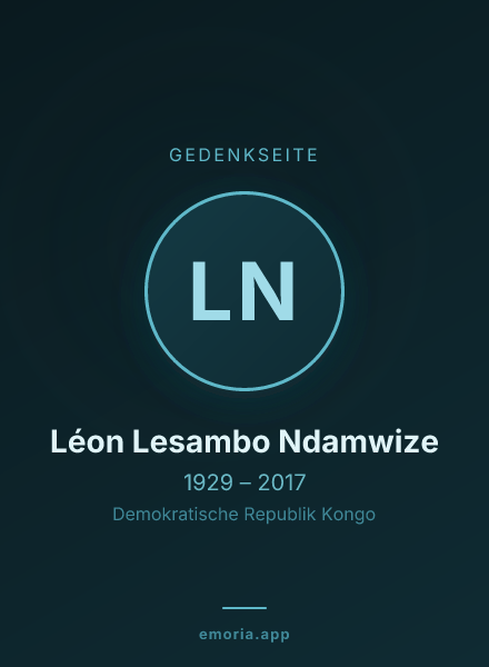Gedenkportrait von Léon Lesambo Ndamwize