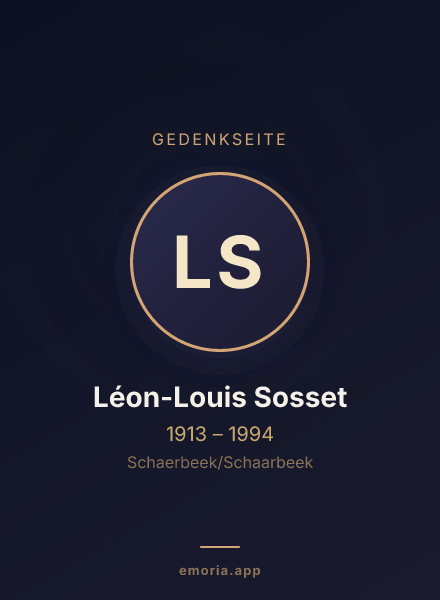 Gedenkportrait von Léon-Louis Sosset