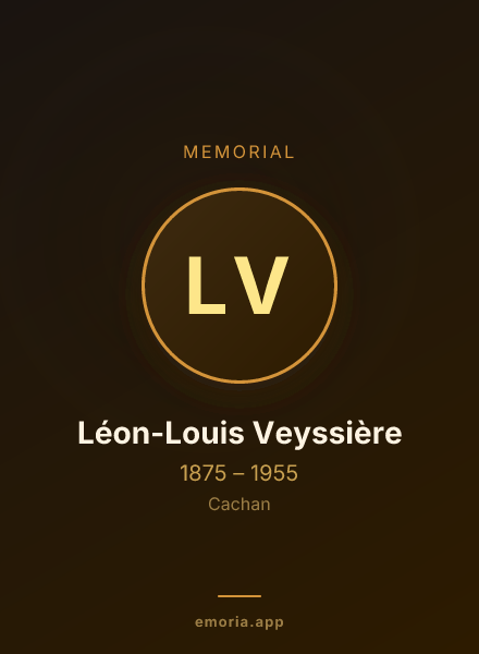 Memorial portrait of Léon-Louis Veyssière