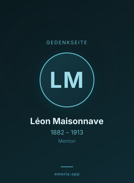 Gedenkportrait von Léon Maisonnave