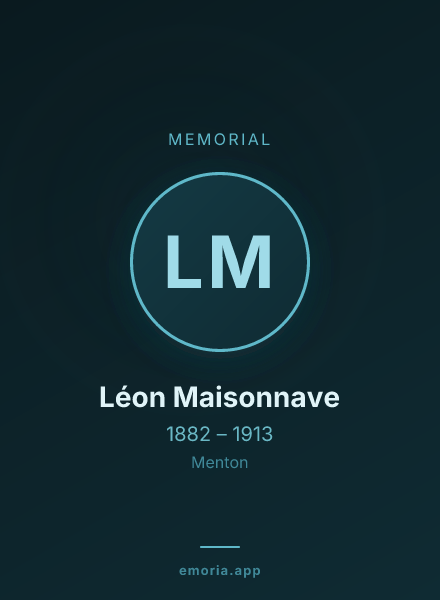 Memorial portrait of Léon Maisonnave
