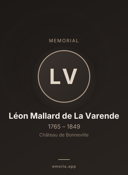 Memorial portrait of Léon Mallard de La Varende