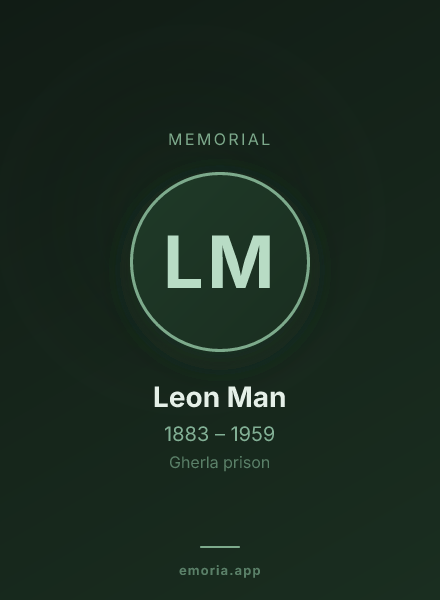 Memorial portrait of Leon Man