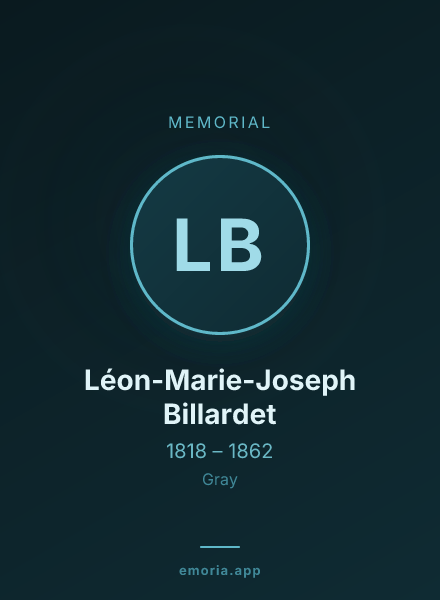 Memorial portrait of Léon-Marie-Joseph Billardet
