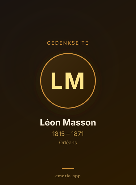 Gedenkportrait von Léon Masson