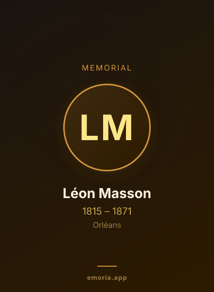 Memorial portrait of Léon Masson