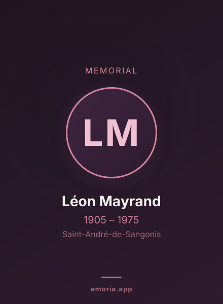 Memorial portrait of Léon Mayrand