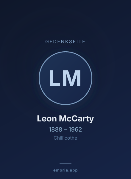 Gedenkportrait von Leon McCarty