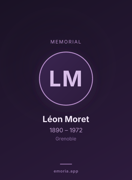 Memorial portrait of Léon Moret