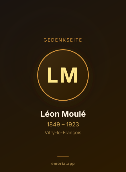 Gedenkportrait von Léon Moulé