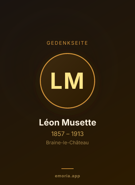 Gedenkportrait von Léon Musette