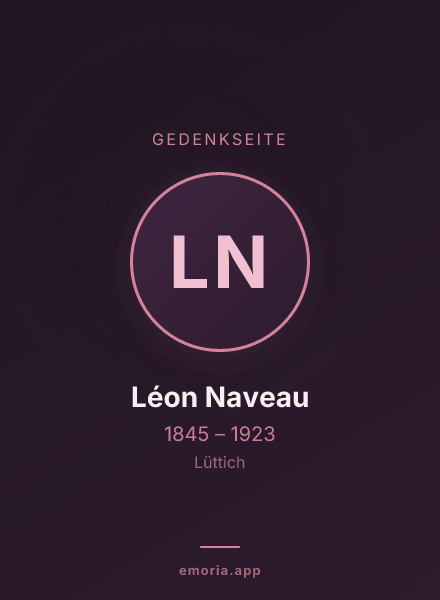 Gedenkportrait von Léon Naveau