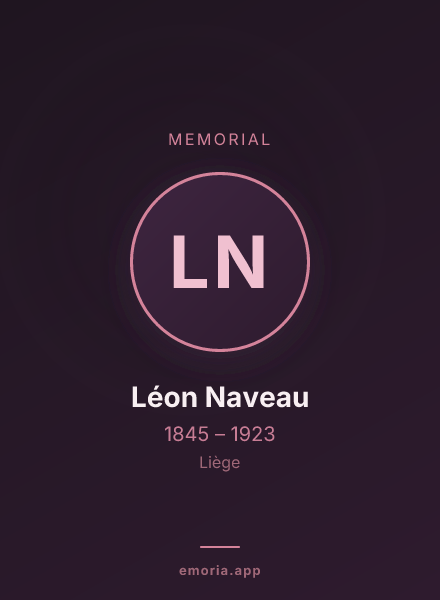 Memorial portrait of Léon Naveau