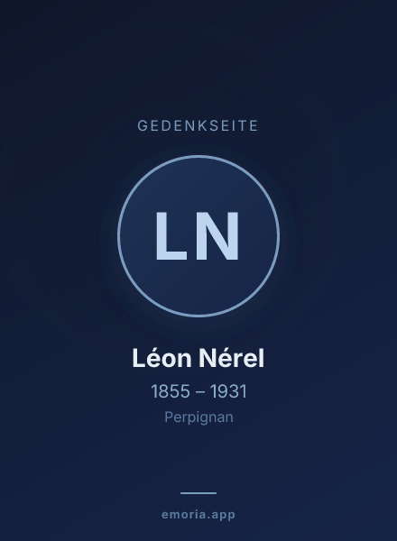 Gedenkportrait von Léon Nérel